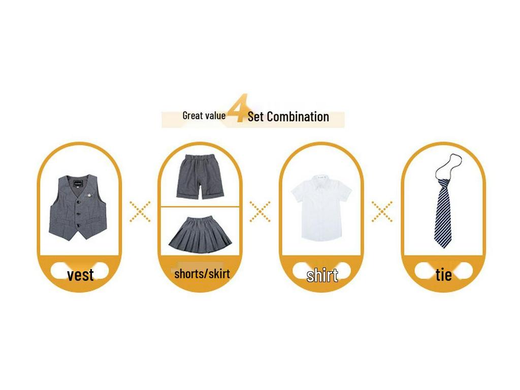 2023 Sommer Kinder Schuluniform Set: Kindergarten- & Grundschulweste für Jungen und Mädchen