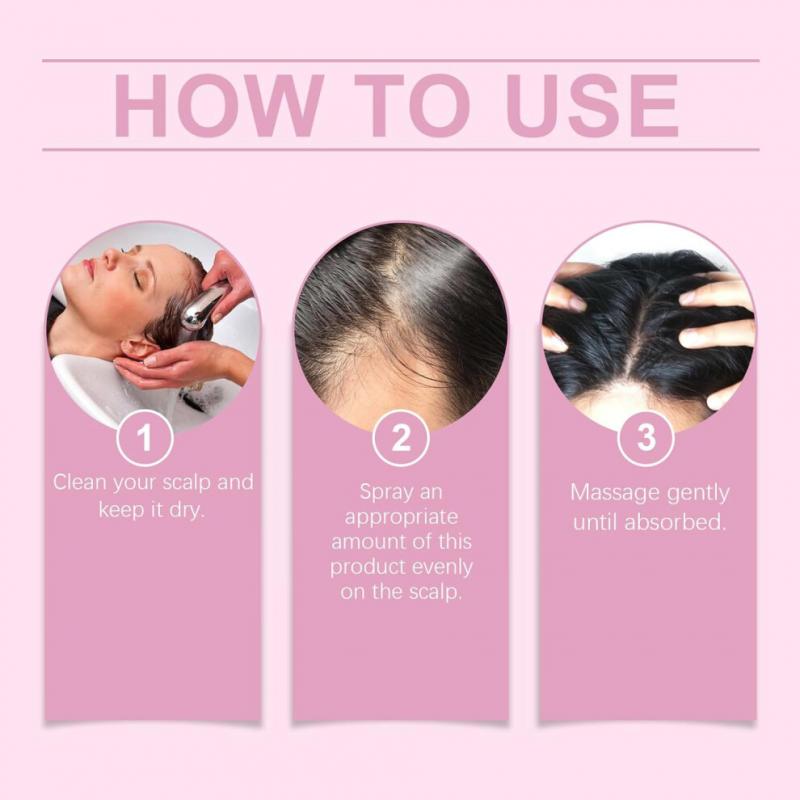 2pcs Hair Helper Spray 60ml Hair Growth Spray, Natural Hair Growth Serum with Caffeine & Castor Oil, Repair Thinning Hair Naturally