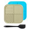 LMETJMA Lick Mat for Dogs and Cats Silicone Licking Mat with Suction Cups for Anxiety Relief Square Dog Slow Feeder Lick Pat