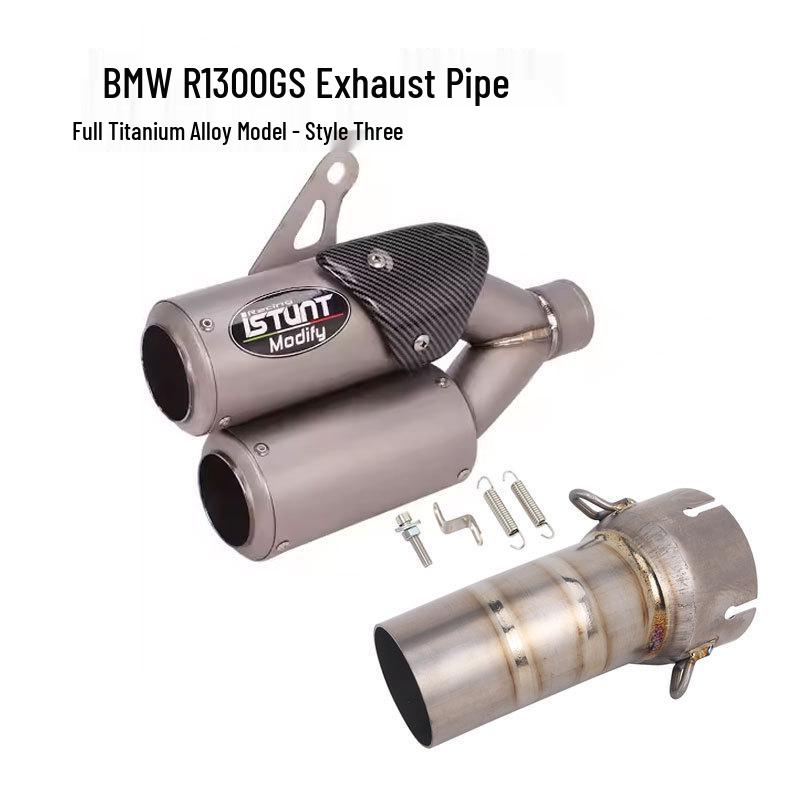 R1300GS ADV Exhaust Modification: Titanium Alloy Header, Mid-section, Tail Section