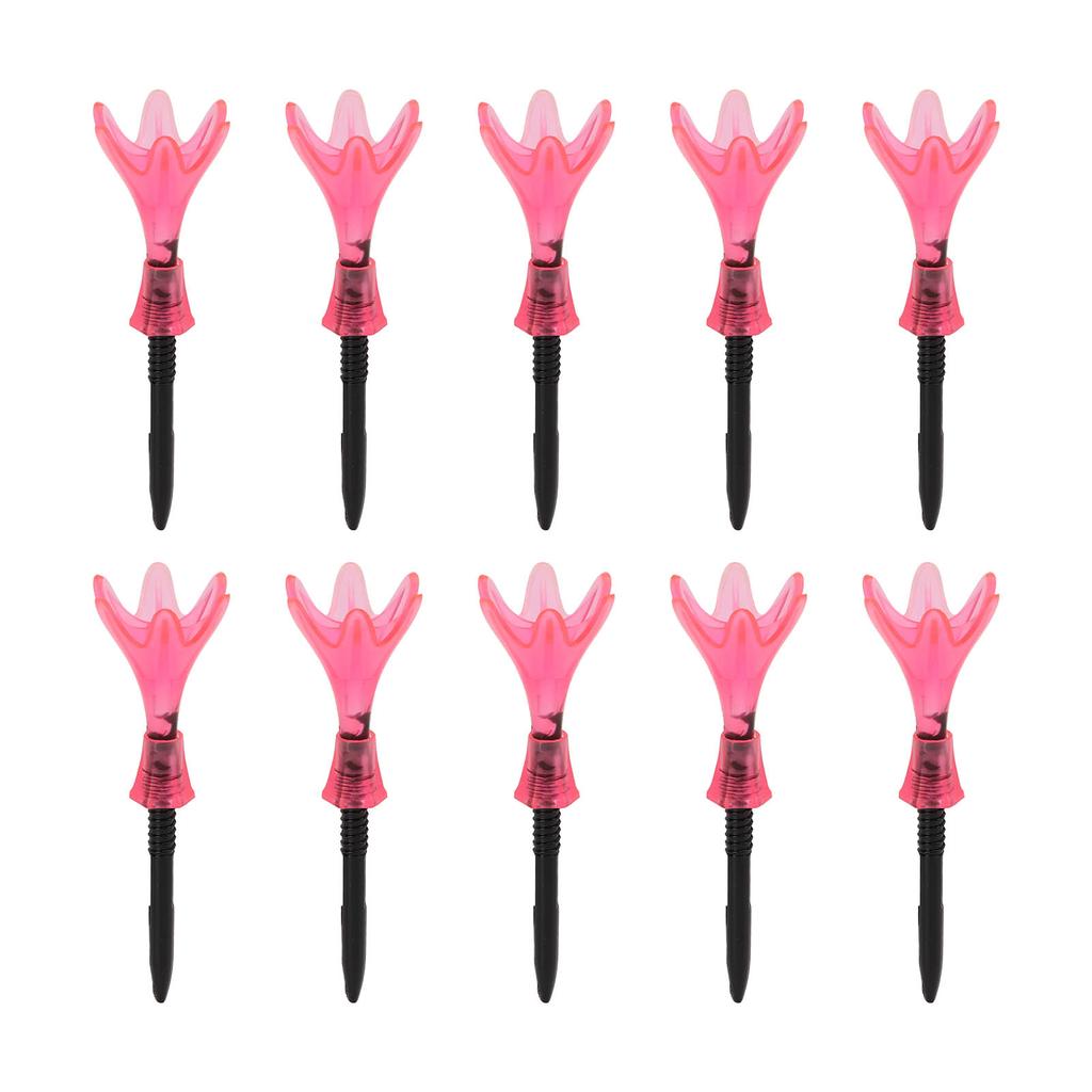10pcs Plastic Golf Tee Ball Holder Adjustable Height Stable Practice Aids Accessories Gift for