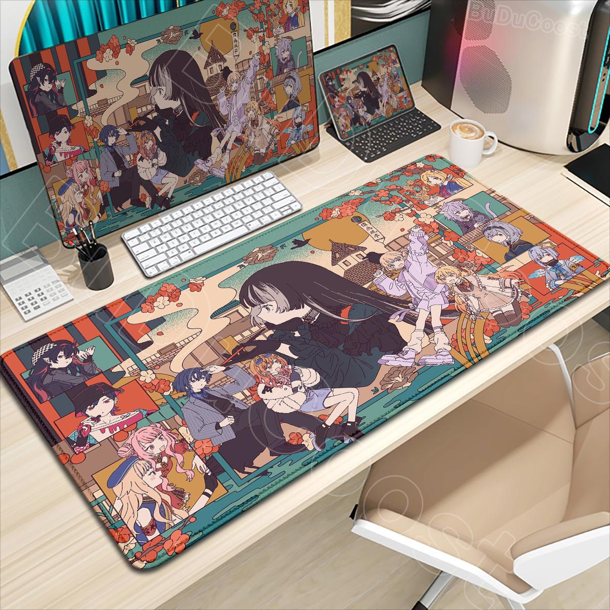HD Printing Hololive Juufuutei Raden Mouse Pad Laptop Non Slip Extended Desktop Mouse Mat Keyboard Pad Game Accessories Mousepad 800x300x2MM