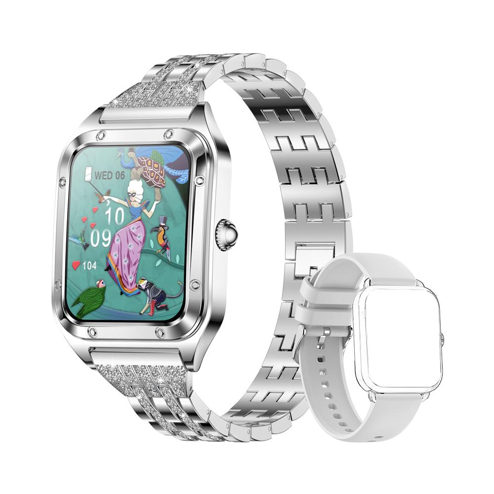 WEEDOM 1.59 Inch HD Screen Bluetooth Call Women Smartwatch Ladies Luxury Diamond Smart Watch Sports Fitness  Heart Rate Tracker For Android iOS
