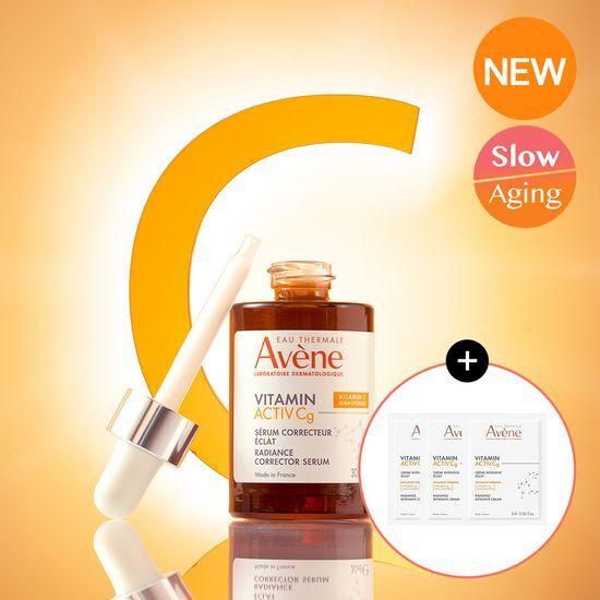 Avene Vitamin Active VACg Serum 30ml (+ Vitamin Cg Active Cream 2ml*3) *Glow *Antioxidant