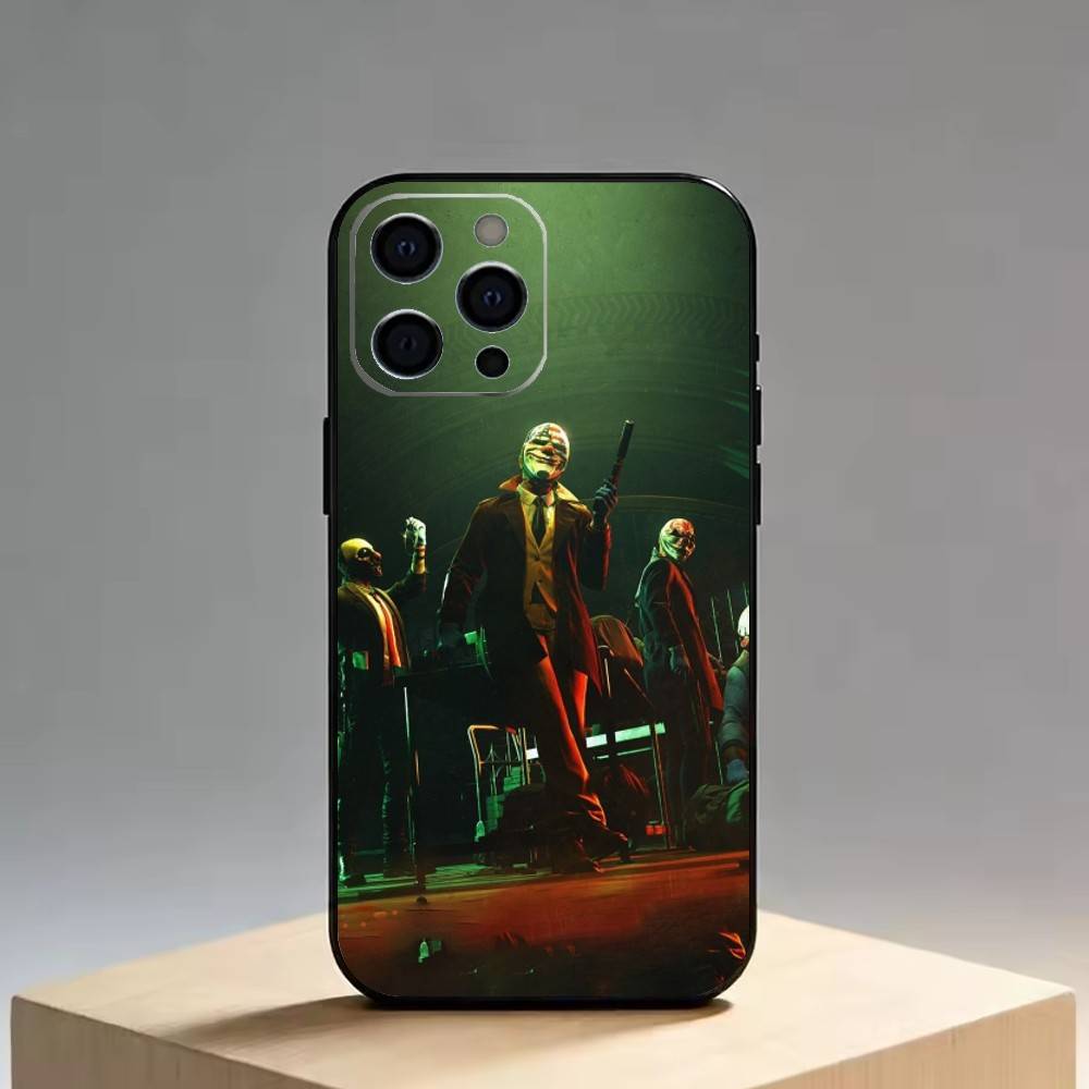 Payday   Phone Case For iPhone 17,16,15,14,13,12,11 Plus,Pro Max,XS,Soft Silicone Black Cover