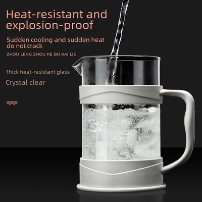 French-Press-Kaffee- und Teezubereiter-Set aus Glas