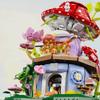 Flowers Carrot House Mushroom House Mini Building Blocks Carrot Forest House Bricks Set With Lights Children's Toys Gifts