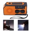 Solar Hand Powered Radio Emergency  r LED Flashlight IPX3 Waterproof Radio with Hand Crank 5000mah Battery