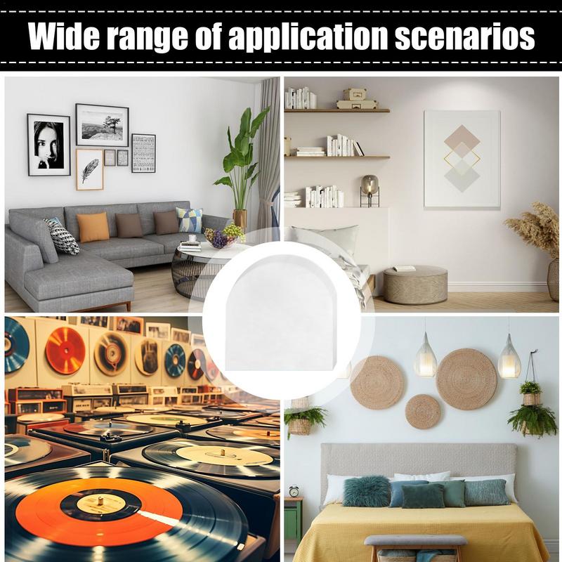 50pcs Vinyl Record Protector LP Record Bags Anti-Static Record Sleeves Outer Inner Translucent Cover Container