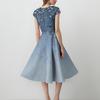 Women's Casual Fashion V-Neck Sleeveless  Printed Mid-Length Dress