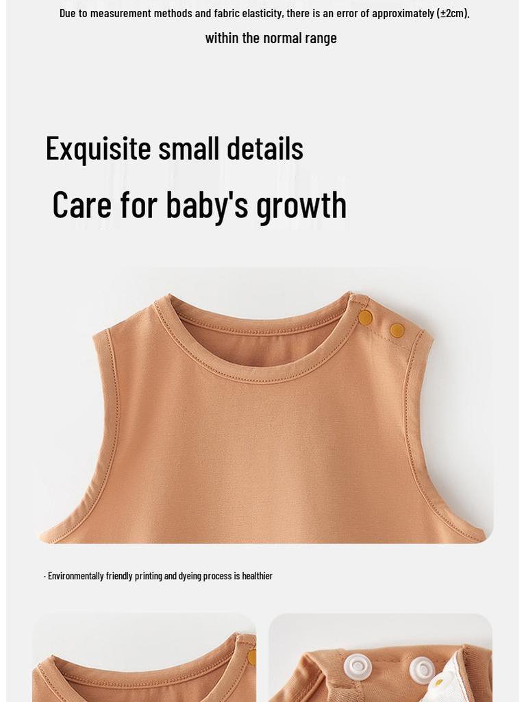 Reine Baumwoll Baby Spaghettiträger Weste - Ärmelloses Unterhemd für Mädchen und Jungen