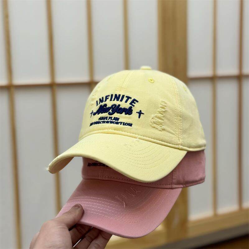 Spring And Summer High-Quality American Soft-Top Embroidered Baseball Cap Women'S Casual Versatile Face Small Cap Men