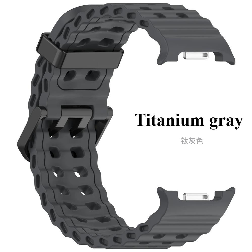 Cinturino Marine per Samsung Galaxy Watch 8 Classic 46mm Cinturino Sportivo in Silicone per Galaxy Watch 8 40mm 44mm Accessori Cinturino Braccialetto