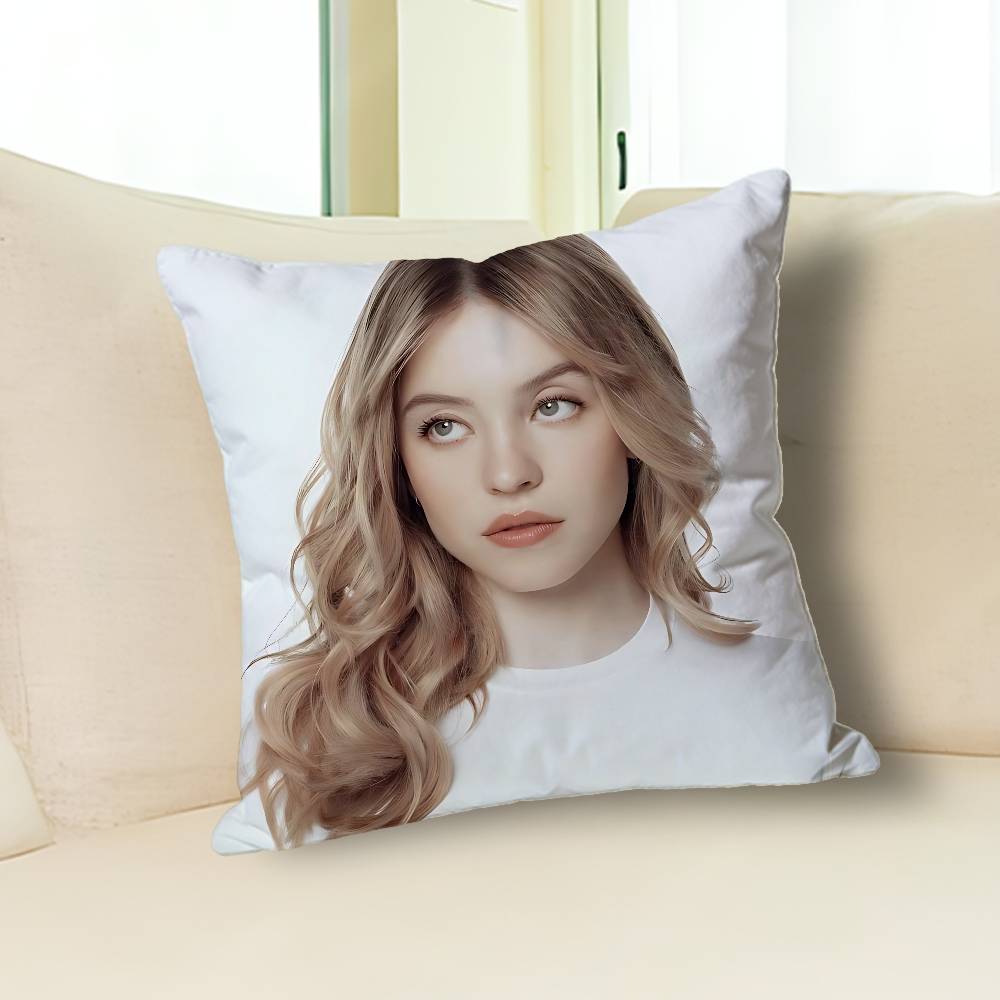 Actor S-Sydney S-Sweeneys Pillow Cases for Bedroom Living Room Sofa Home Decor Polyester Cushion Cover with Zipper