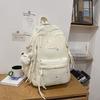 Schoolbag Embroidery Small Fresh Schoolbag Junior High School Girls High Value Ins Large Capacity Backpack High School Backpack