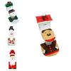 Festive Christmas Santa Toilet Seat Cover Set With Snowman And Reindeer Designs