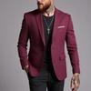 Men Casual Business Slim Fit Solid Blazer Suit Jacket