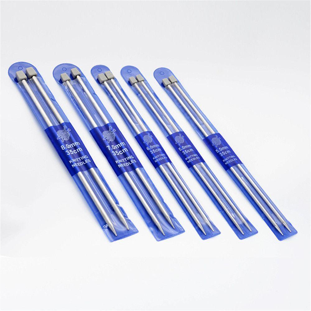 Craft Set Sewing Accessories Crochet Hooks Straight Knitting Needles Knitting Tools Metal Crochet