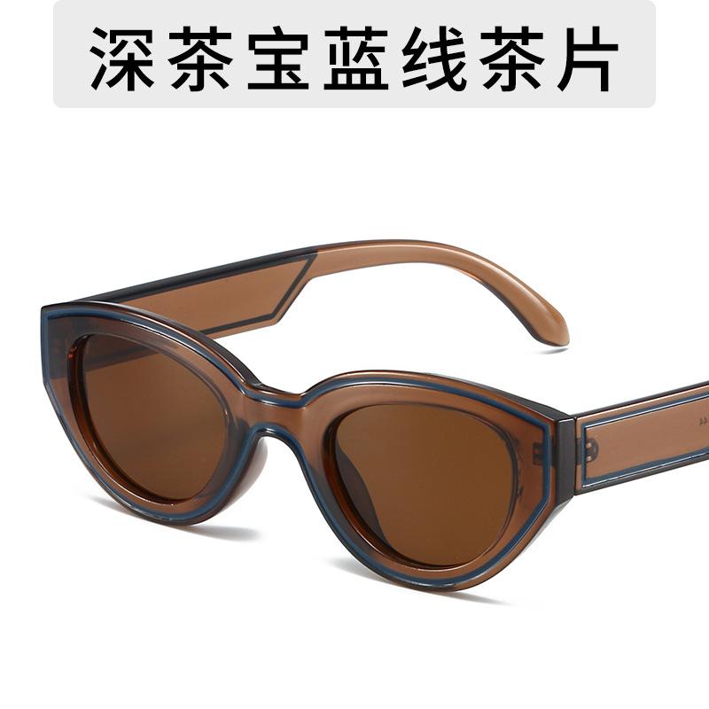Fashion Unique Hip Hop Cat Eye Sunglasses Y2k Women Men Retro Oval Sun Glasses Ladies Beach Outdoor Popular Brand Design Eyewear