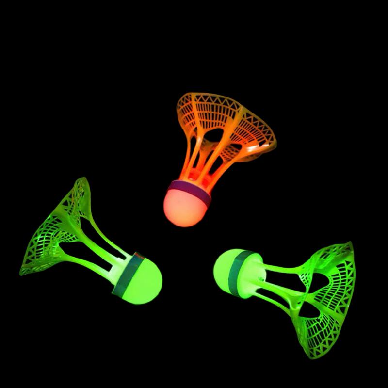 Upgraded LED Luminous Windproof Badminton Shuttlecock Set