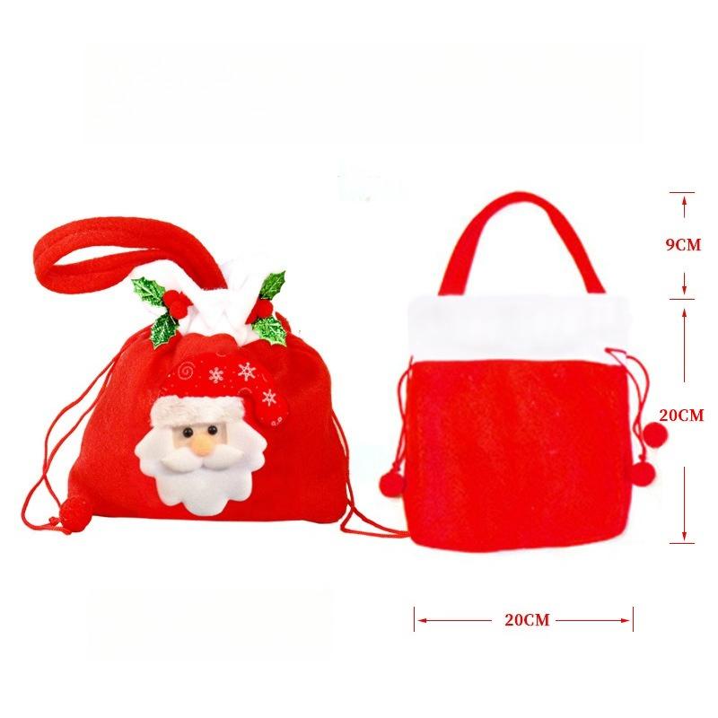 Erwachsene Männer Frauen Weihnachtsmann Aufführung Cosplay Kostüm Requisiten Bart Set Handkurbelglocke Weihnachten Süßigkeiten Geschenktüte