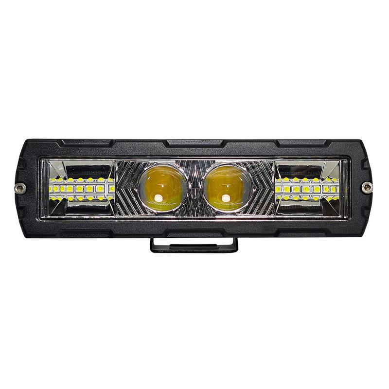 18W Off Road LED Light Bar For Truck White Yellow Dual Color Flashing Work Lamp