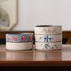 Wood Ash Pot Bearing Kung Fu Teaware Small Tea Table Teapot Bearing Retro Ceramic Dry Foam Tray Household Water Storage Tea Tray