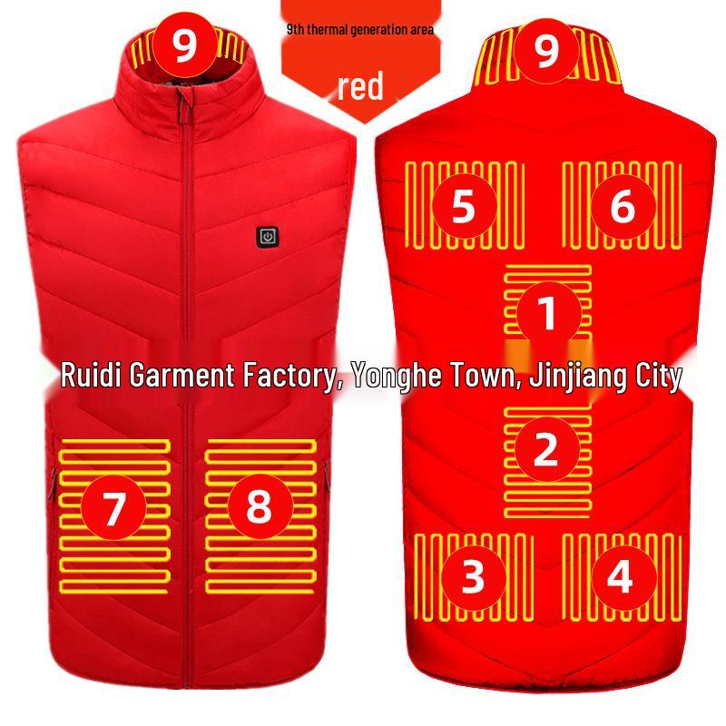 Men's Smart Heated Vest: Full Body Electric Heating with Constant Temperature