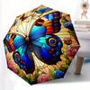 1pc Butterfly Automatic Open/close, All-Season Portable Folding Umbrella for Friends, Travel, Everyday Yy250812210