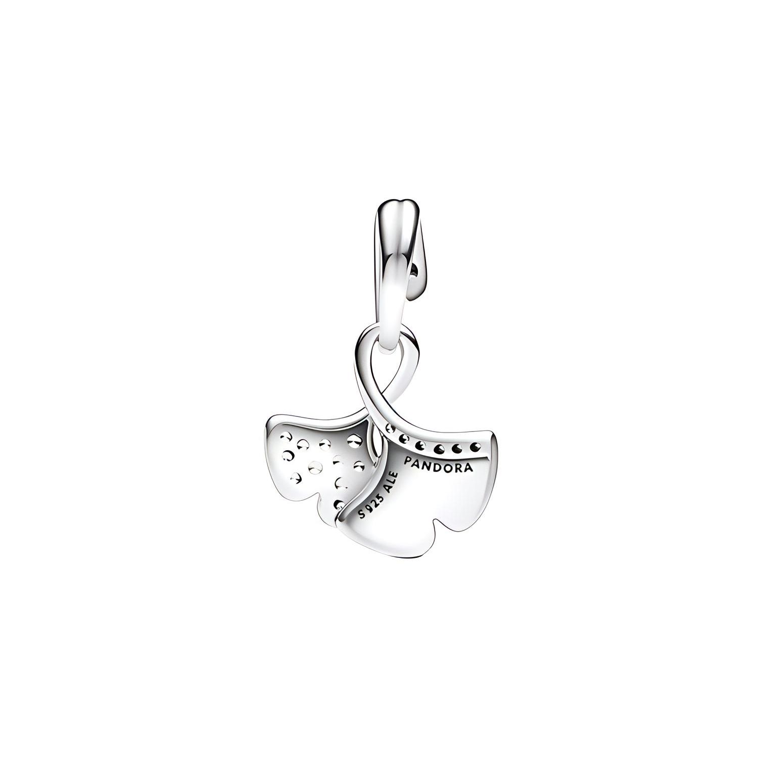 Pandora Ginkgo Dynamic Pendant Elegant Temperament Women jewelry Silver 792429C01 Silver,F