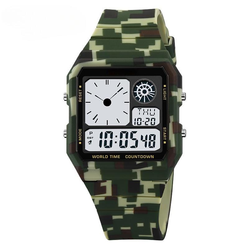 Sports Watch Summer Time Students Waterproof Outdoor Simulated Pointer Electronic Wristwatch