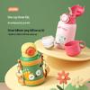 Cute Cartoon Kids 316 Stainless Steel Insulated Straw Bottle