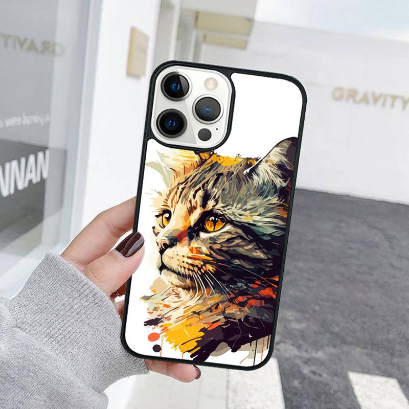 Creative Cute Pet Cat Animal Phone Case For iPhone 17 Air 15 16 Cover  11 13 14 Pro Max 12 Plus Max Fundas