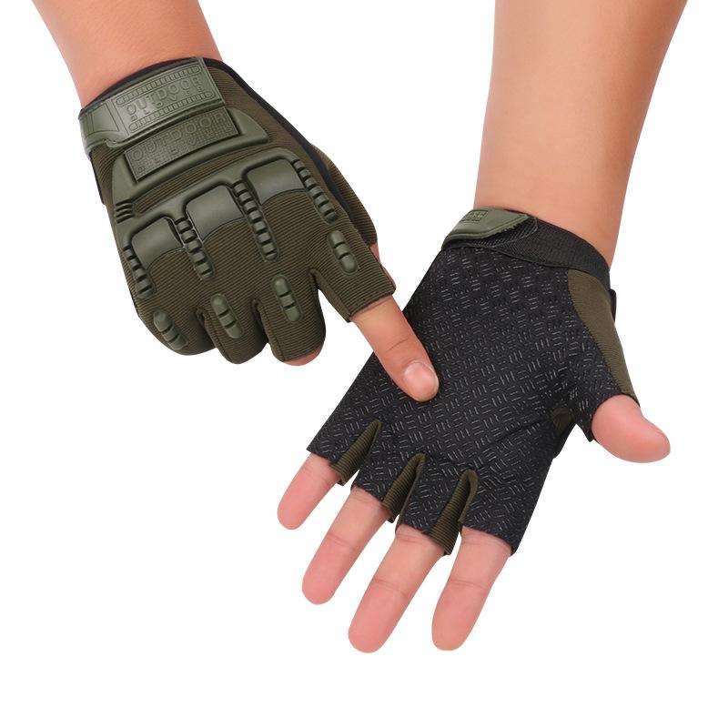 New cycling gloves outdoor sports field mountaineering non-slip men's military fans protective training half-finger tactical gloves