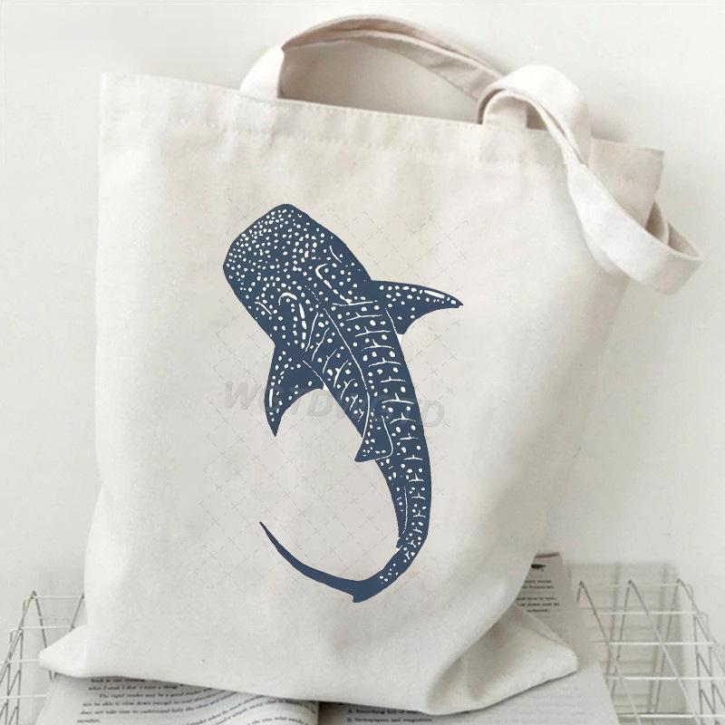 Ocean Animal Trend Shoulder Bag Daily Versatile Commuter Student Tutoring Bag