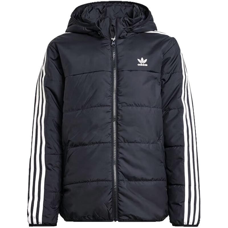 Adidas Kids Winter Three-Stripes Hooded Padded Jacket 152