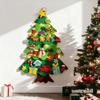 DIY Felt Christmas Tree Ornaments Handmade Hanging Decor for Kids Room Door Wall Xmas Party Gift Set