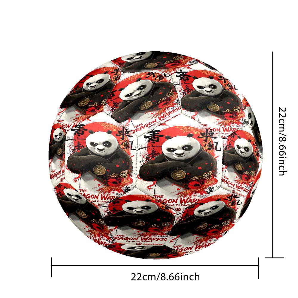 Fotbalová velikost 5 Vzor Kung Fu Panda, Odolný fotbalový míč pro zápasový trénink, Každodenní sportovní hraní
