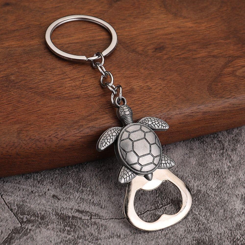3PCS Zinc Alloy Beer Opener Keyring Embossed Animal Keyring Bottle Opener Keychain Bar Party