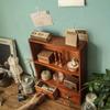 1pc 2/9 Squares Vintage Wooden Dividers Organizer with 2 Drawers,Makeup&perfume&dolls Display Container Cabinet.