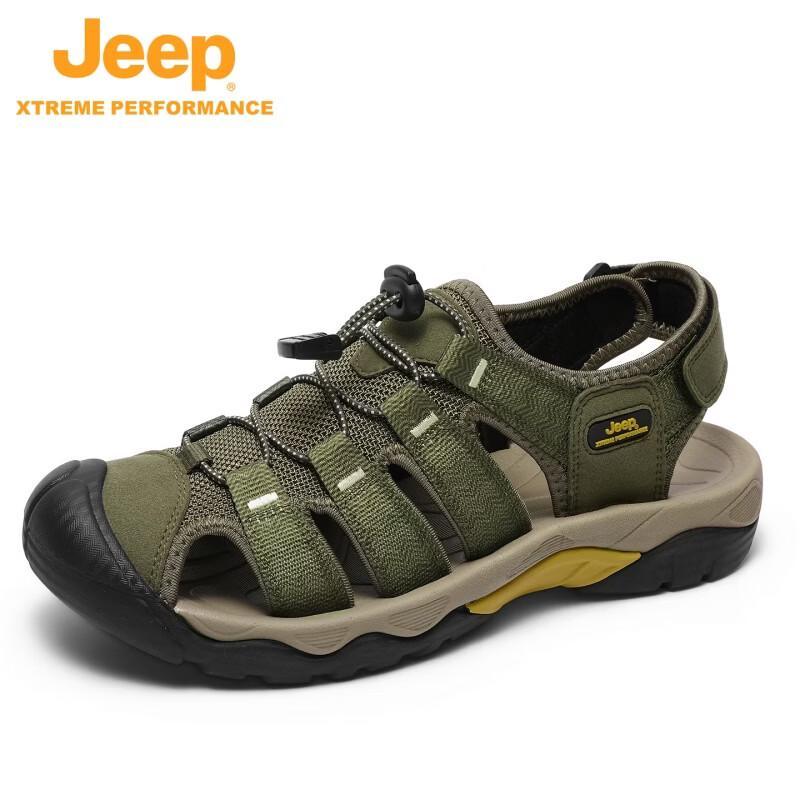JEEP Men s Closed-Toe Outdoor Sandals 39