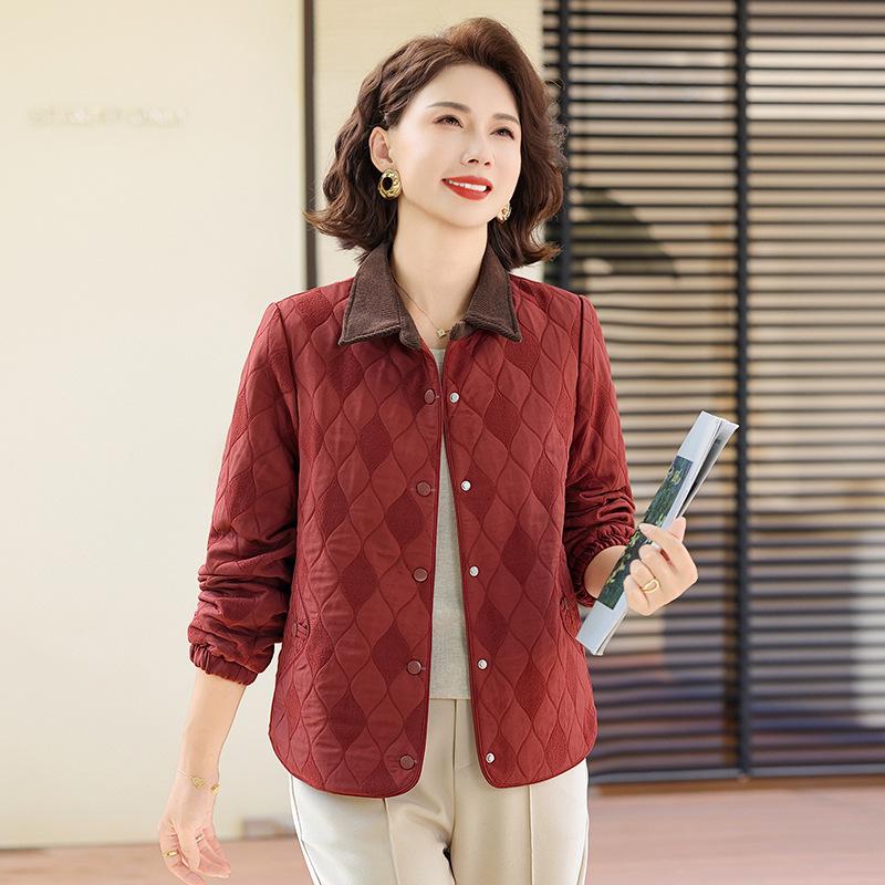 2026 Stylish Loose-Fit Jacket for Middle-Aged and Elderly Mothers - Spring/Autumn
