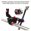 Adjustable Fishing Rod Holder, 360° Rotating Fishing Rod Holder for Yachts, Soft Touch, Lightweight, Wear-Resistant, Ergonomic Design (Small)