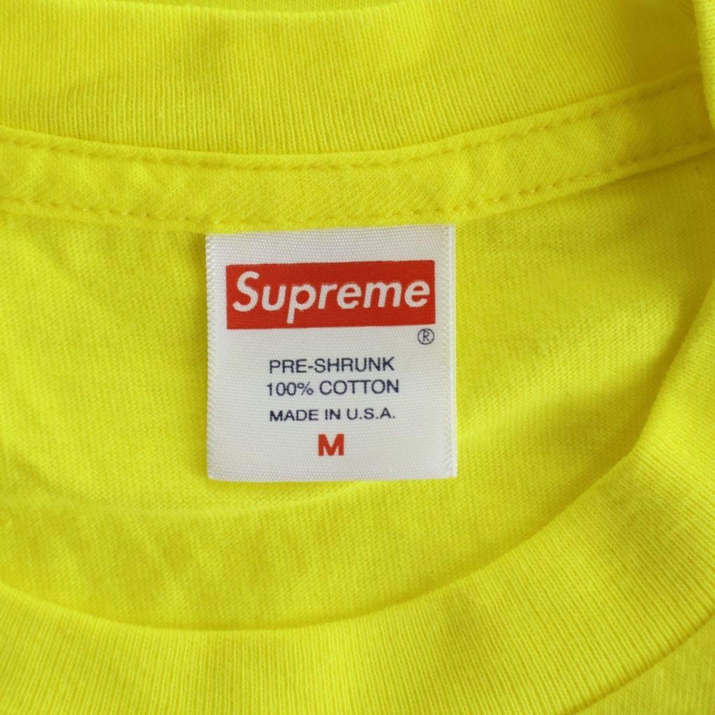 Used SUPREME 19AW Bandana Box Logo Tee Yellow