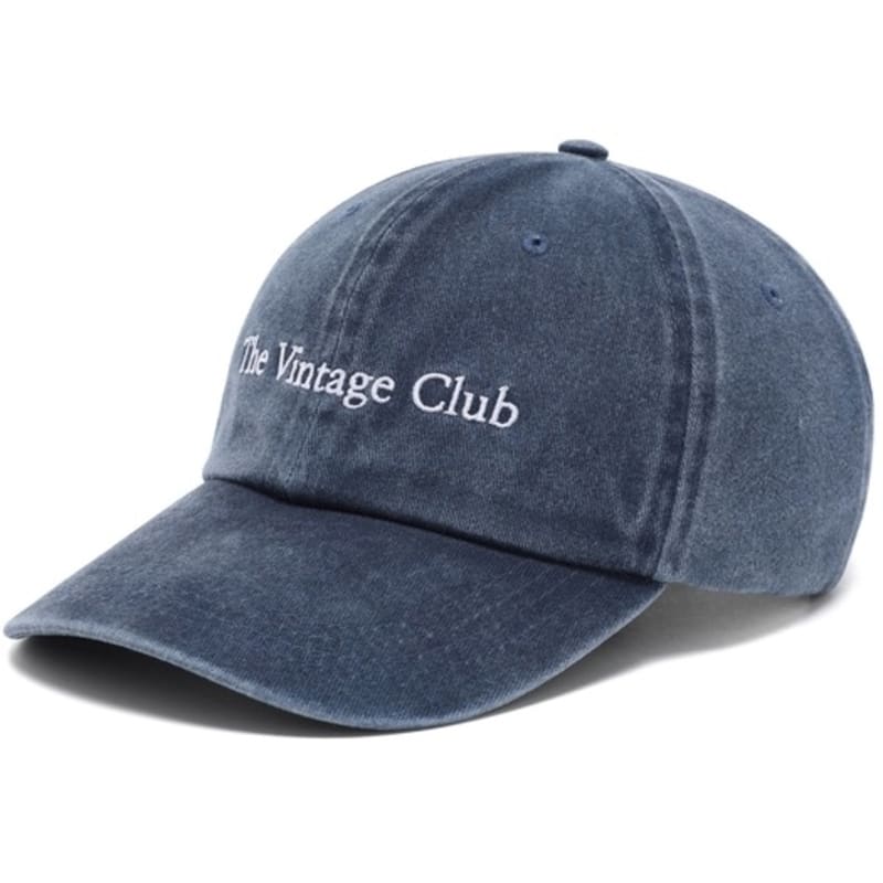 LUOESPAC Vintage Club Washed Ball Cap (Navy)