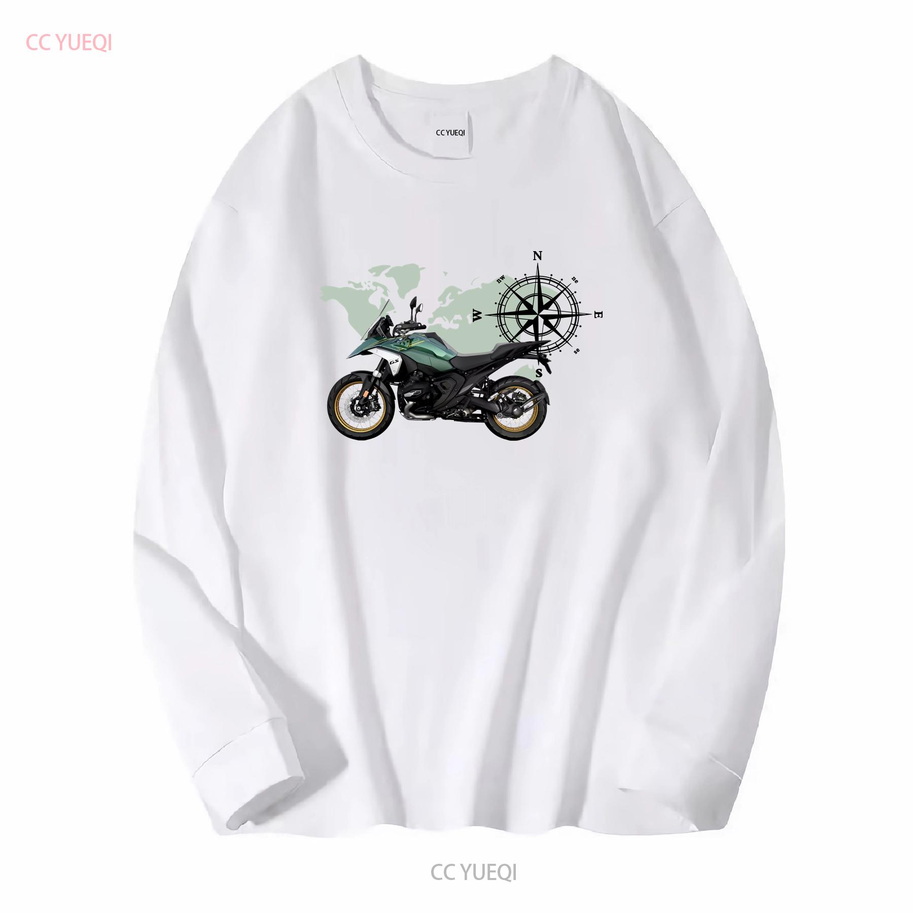 

For R 1300 GS fans Motorcycle T shirt 1300GS Biker long or short sleeves vintage Washed Versatile Top For Everyday Wear graphic L
