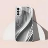 Custodia per telefono in vetro placcato argento con texture curva adatta per Samsung Galaxy S26 S25 S24 S23 S22 S21 S20 FE/Ultra/Plus antiurto