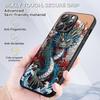 Chinese dragon fashion design Phone Case For iPhone 16 15 14 13 12 11 Plus Pro Max High-end Luxury Black hard case Sheepskin