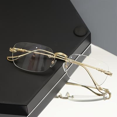 5pcs Anti Radiation Glasses for Women Men Rimless Eyeglass Computer Eyewear Frameless Anti Blue Light Eyeglasses