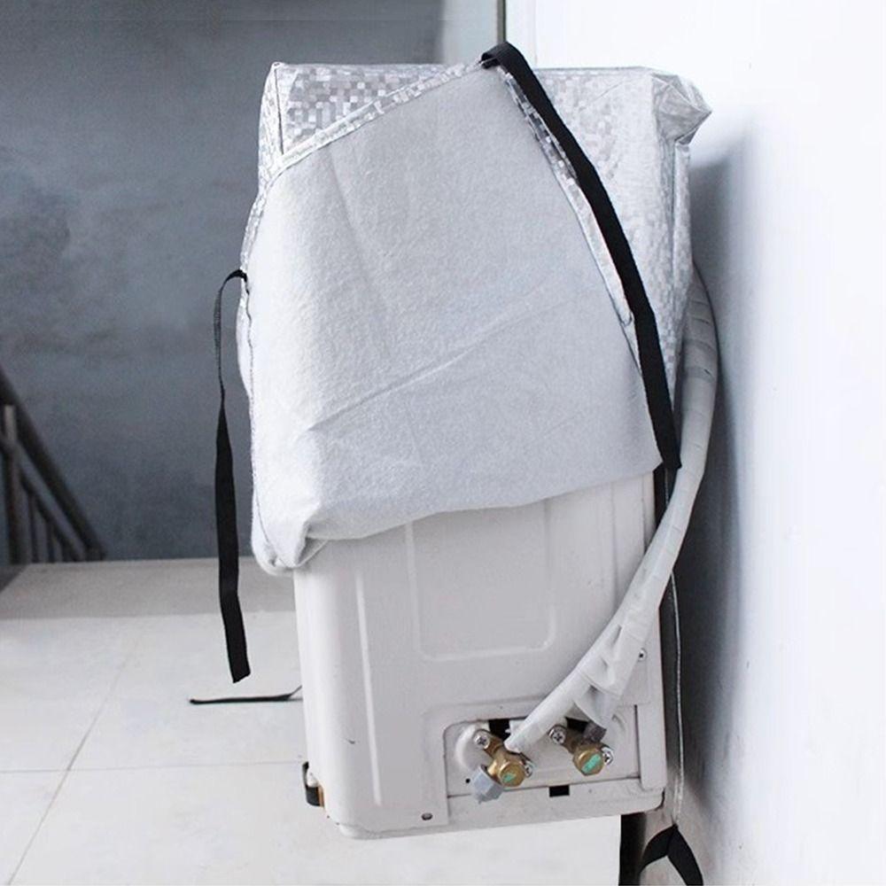 Silver Air Conditioner Cover Thickened Sunscreen Cover New Air Conditioner Heat-insulating  Outdoor